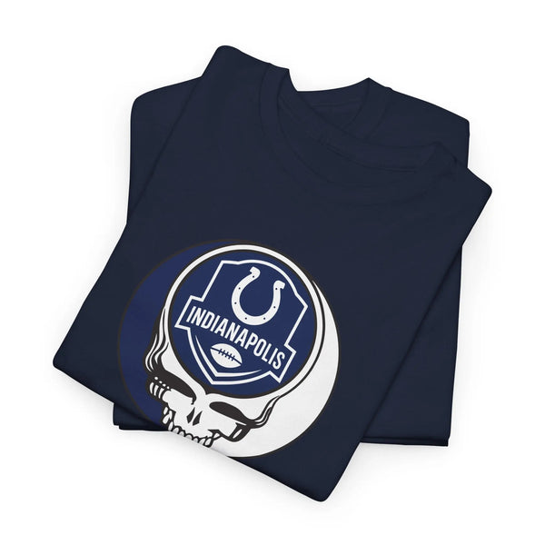 Grateful Dead - Indianapolis Colts Stealie Grateful Dead Steal Your Face T-Shirt - NFL - StealieShop